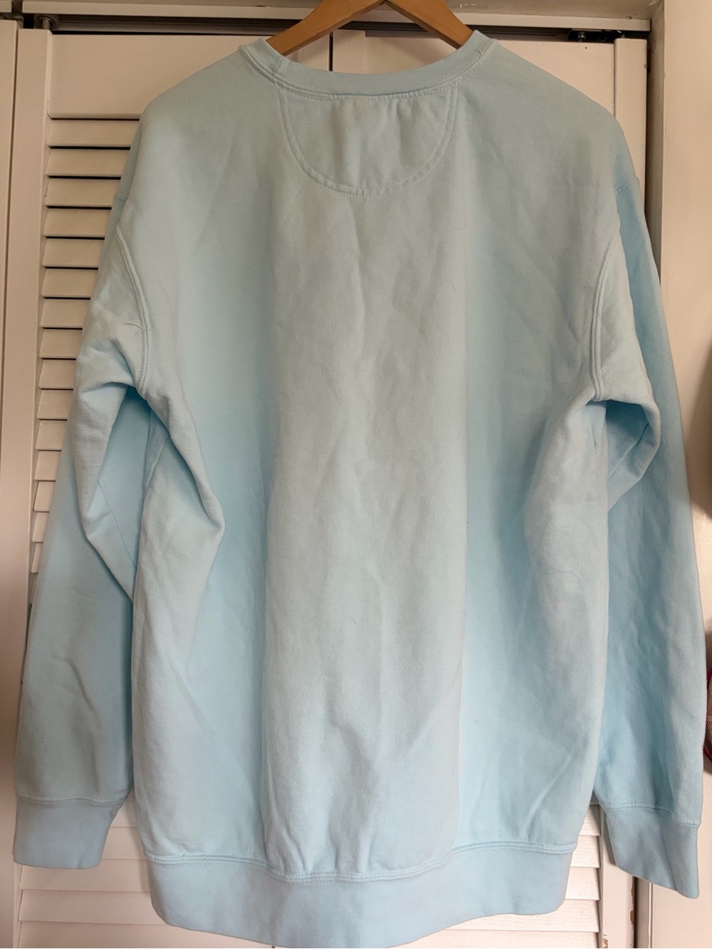 Sabrina Carpenter Light Blue Espresso Crewneck Sweatshirt merch - Picture 2 of 4